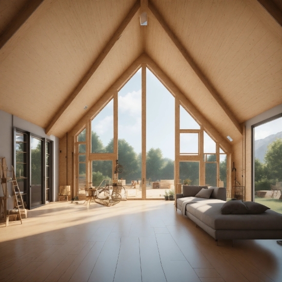 Building, Property, Wood, Window, Shade, Sky