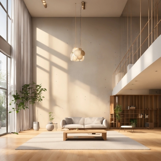 Plant, Furniture, Building, Window, Wood, Houseplant