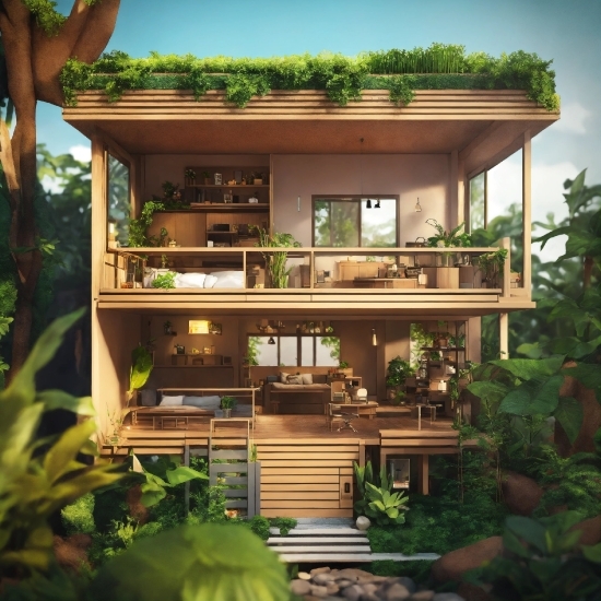 Plant, Property, Building, Wood, Sky, Land Lot