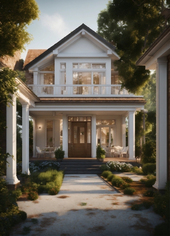 Plant, Building, Window, Sky, Door, House