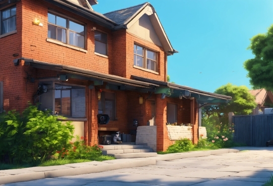 Plant, Building, Sky, Window, House, Cottage