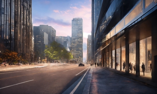 Cloud, Sky, Building, Daytime, Skyscraper, Road Surface