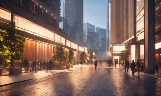 Building, Sky, Skyscraper, Plant, Daytime, Road Surface