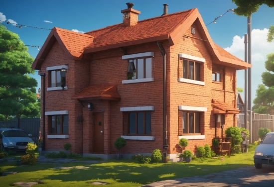 Building, Plant, Sky, Window, Tree, House