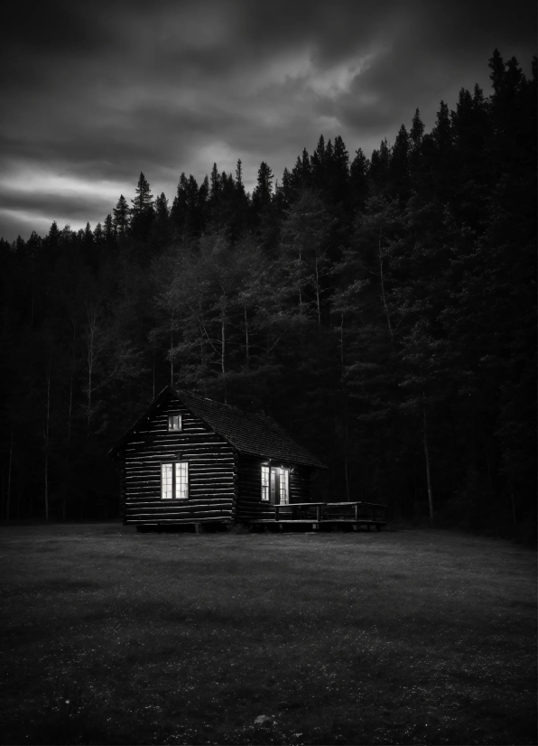 Barn, Farm Building, Building, Structure, Landscape, Trees