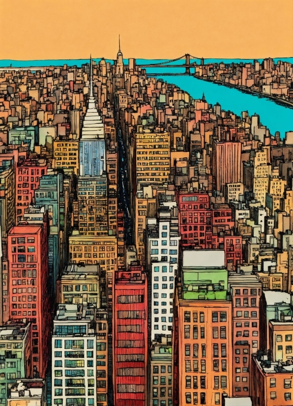 City, Jigsaw Puzzle, Skyline, Skyscraper, Urban, Cityscape