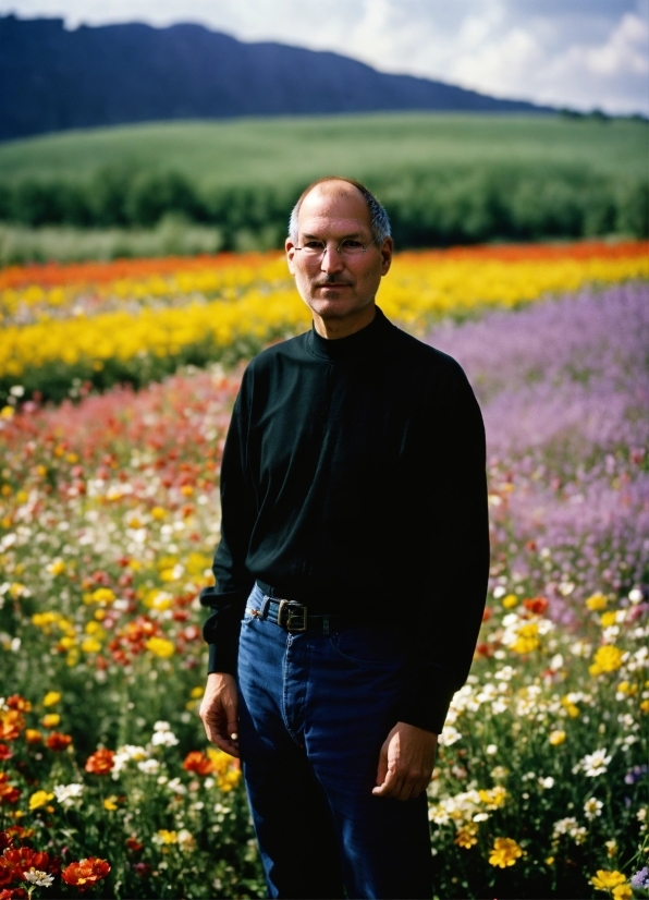 Farmer, Person, Field, Mustard, Meadow, Summer