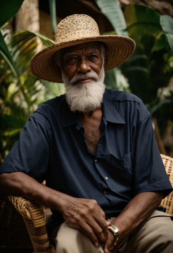 Hat, Sombrero, Man, Grandfather, Senior, Headdress