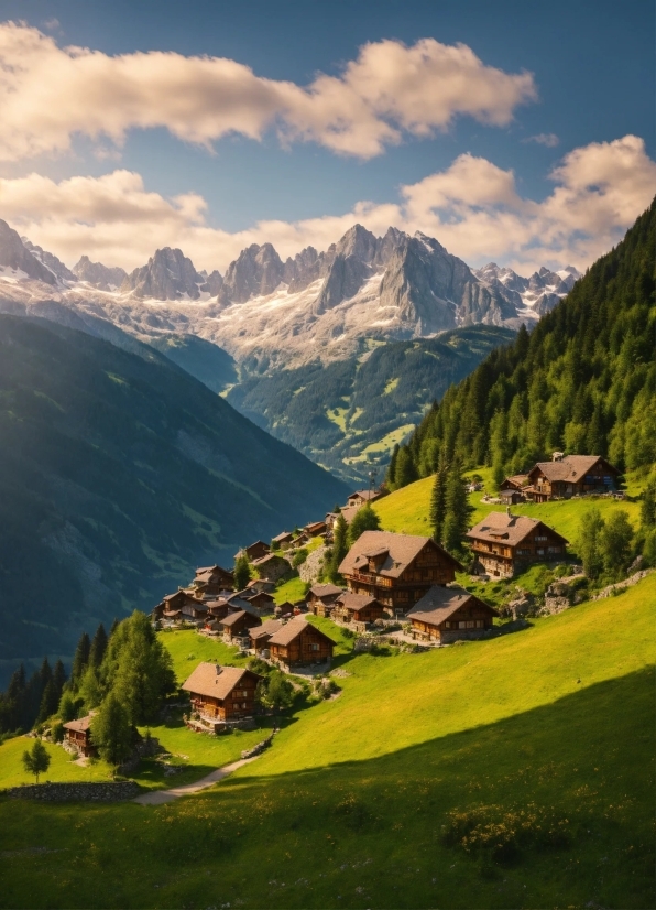 Mountain, Alp, Mountains, Range, Landscape, Glacier