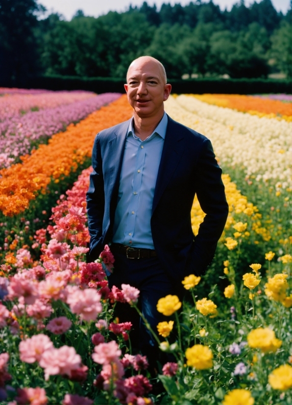 Person, Fan, Spring, Bouquet, Field, Flower