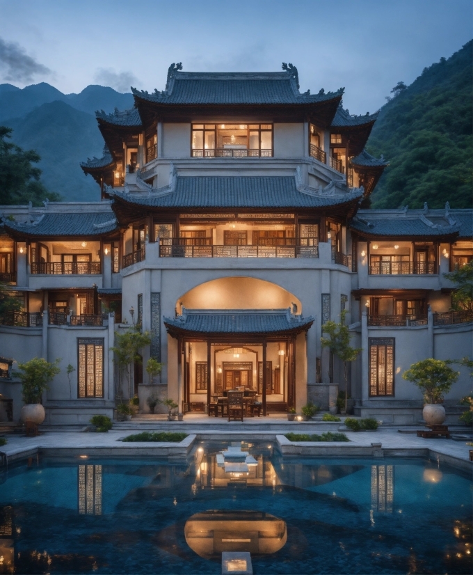 Resort, Resort Hotel, Architecture, Building, Travel, Temple