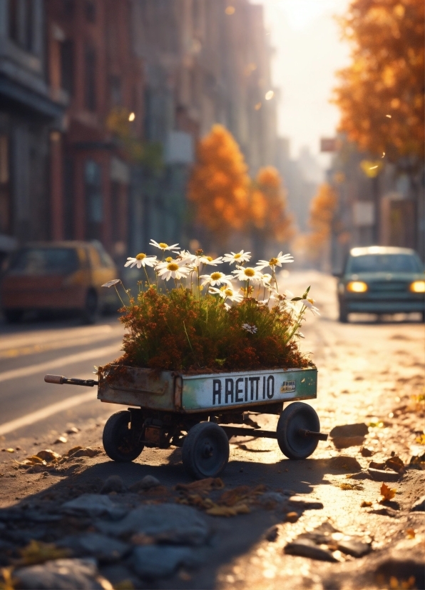 Seller, Tree, Autumn, Outdoors, Road, Park