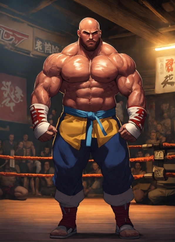 Wrestler, Combatant, Person, Muscular, Body, Man