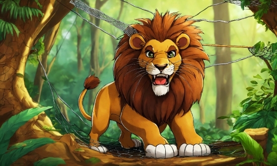 Smile, Natural Environment, Felidae, Carnivore, Organism, Lion