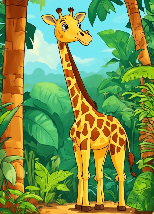 Plant, Giraffidae, Giraffe, Plant Community, Vertebrate, Green