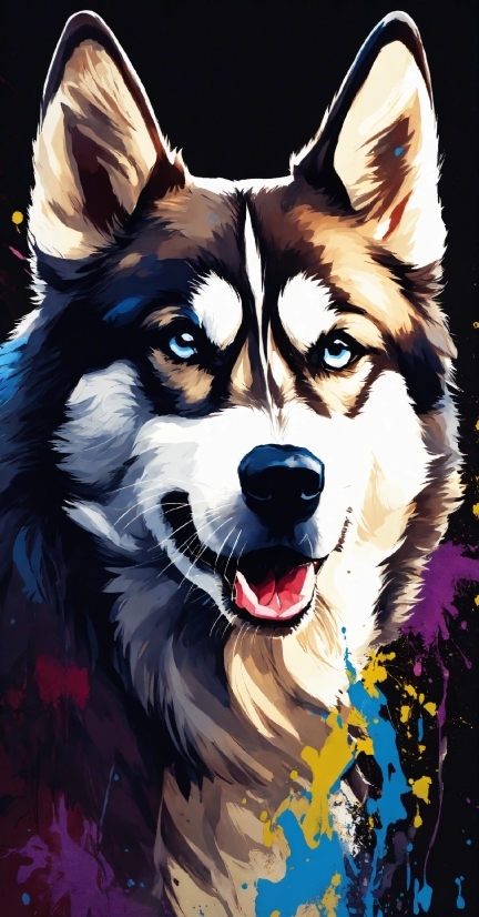 Dog, Dog Breed, Carnivore, Whiskers, Companion Dog, Art