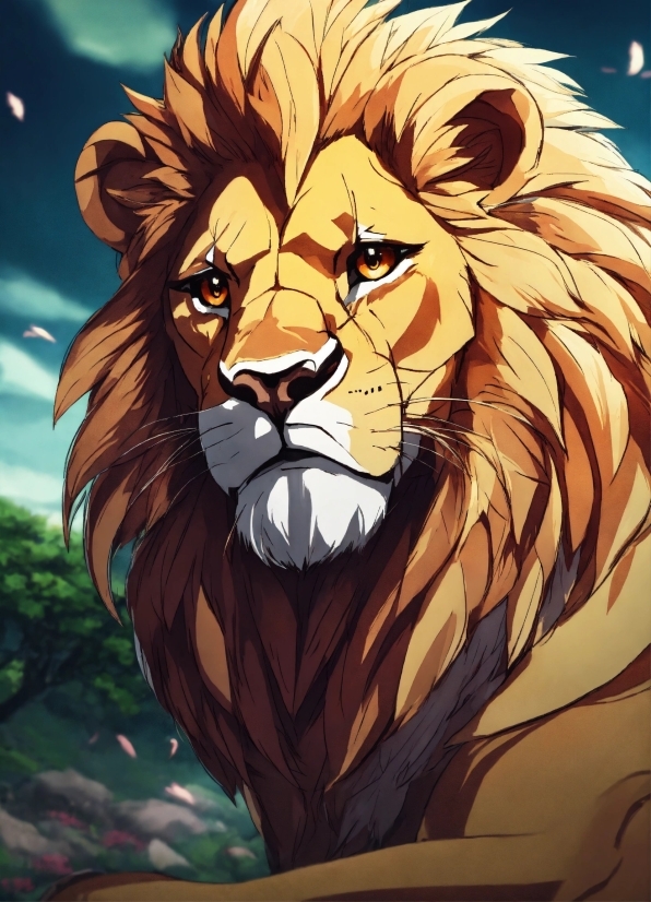 Felidae, Carnivore, Lion, Masai Lion, Big Cats, Cartoon