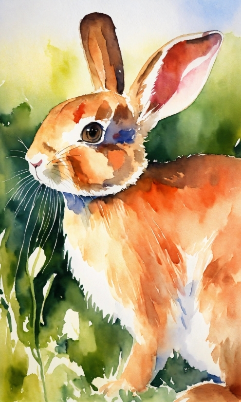 Art Paint, Painting, Paint, Rabbit, Art, Fawn