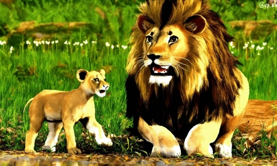 Plant, Masai Lion, Carnivore, Big Cats, Felidae, Lion