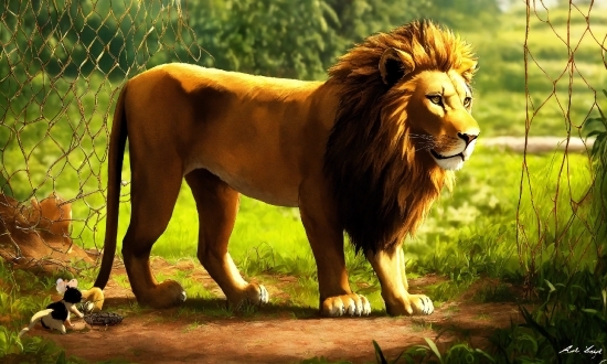 Masai Lion, Felidae, Plant, Lion, Carnivore, Big Cats