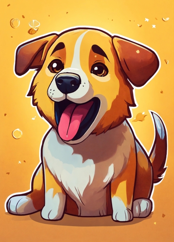 Dog, Cartoon, Dog Breed, Carnivore, Companion Dog, Fawn