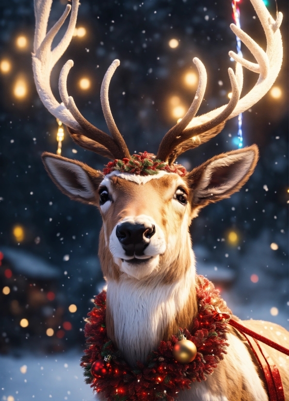 Photograph, Vertebrate, White, Light, Nature, Deer