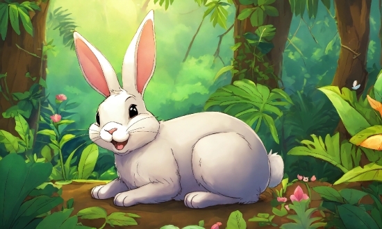 Rabbit, Plant, Natural Environment, Botany, Ear, Organism