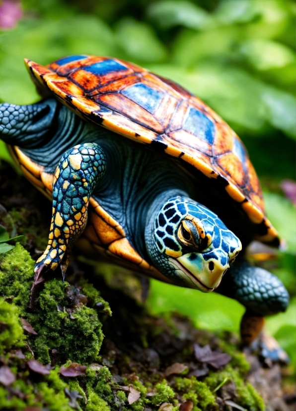 Reptile, Organism, Turtle, Grass, Terrestrial Animal, Terrestrial Plant