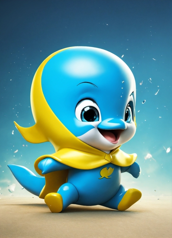 Cartoon, Toy, Electric Blue, Animated Cartoon, Art, Fictional Character