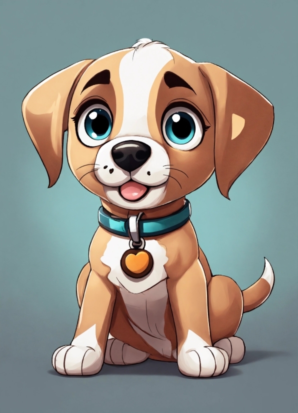 Dog, Cartoon, Carnivore, Dog Breed, Fawn, Companion Dog