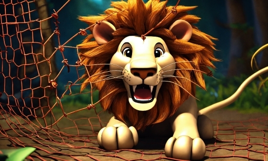 Cartoon, Felidae, Organism, Big Cats, Lion, Carnivore