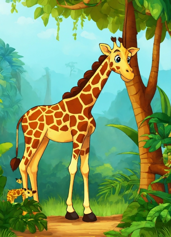 Giraffidae, Giraffe, Plant, Plant Community, Ecoregion, Green