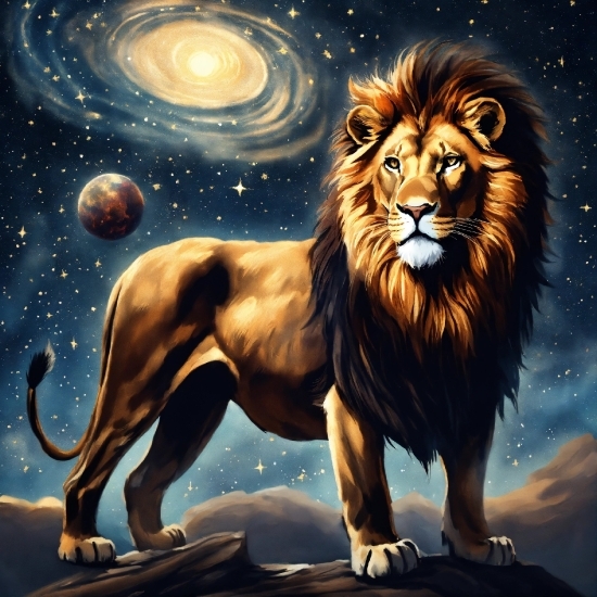 Carnivore, Felidae, Lion, Big Cats, Art, Cartoon