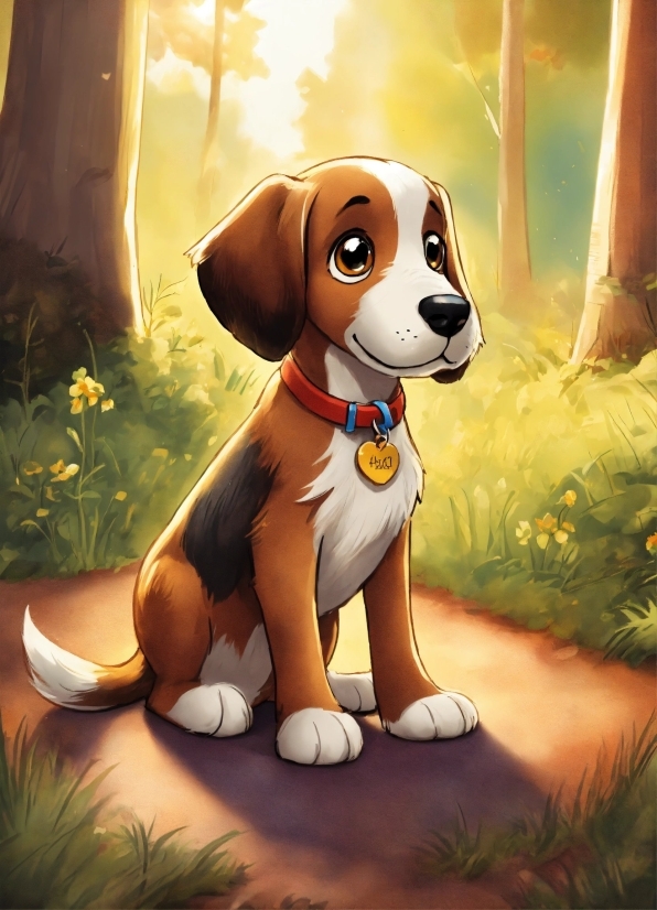 Dog, Vertebrate, Plant, Cartoon, Carnivore, Dog Breed