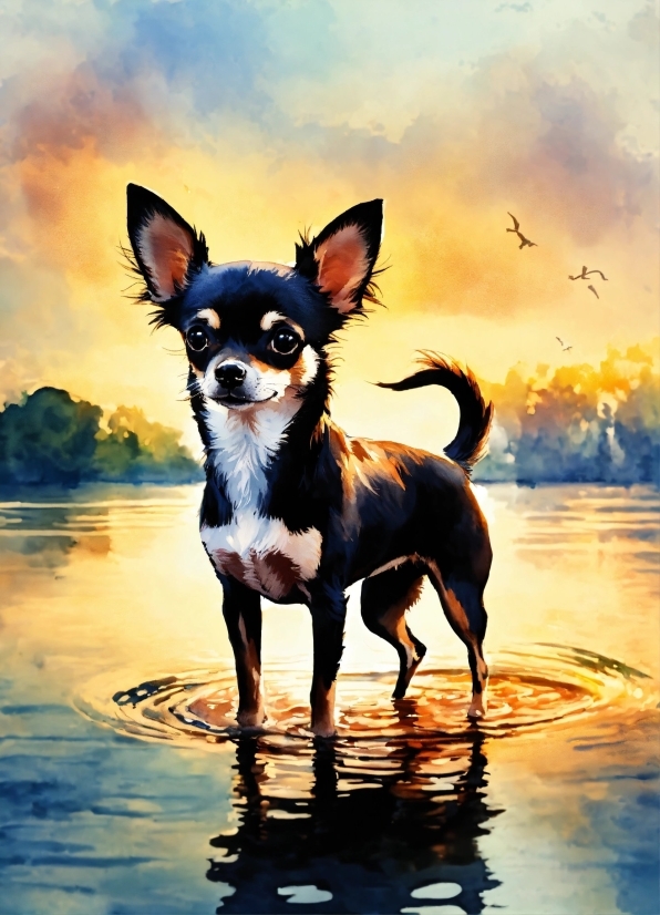 Water, Dog, Vertebrate, Cloud, Dog Breed, Bird