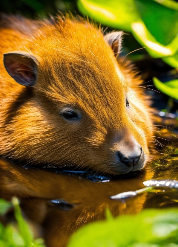 Vertebrate, Whiskers, Sunlight, Grass, Rodent, Water