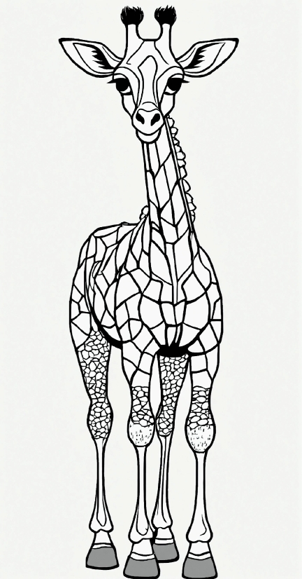 Head, Giraffidae, Giraffe, Black, Neck, Sleeve