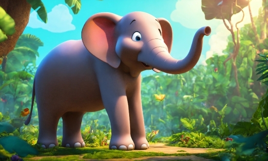 Elephant, Plant, Vertebrate, Natural Environment, Working Animal, Organism