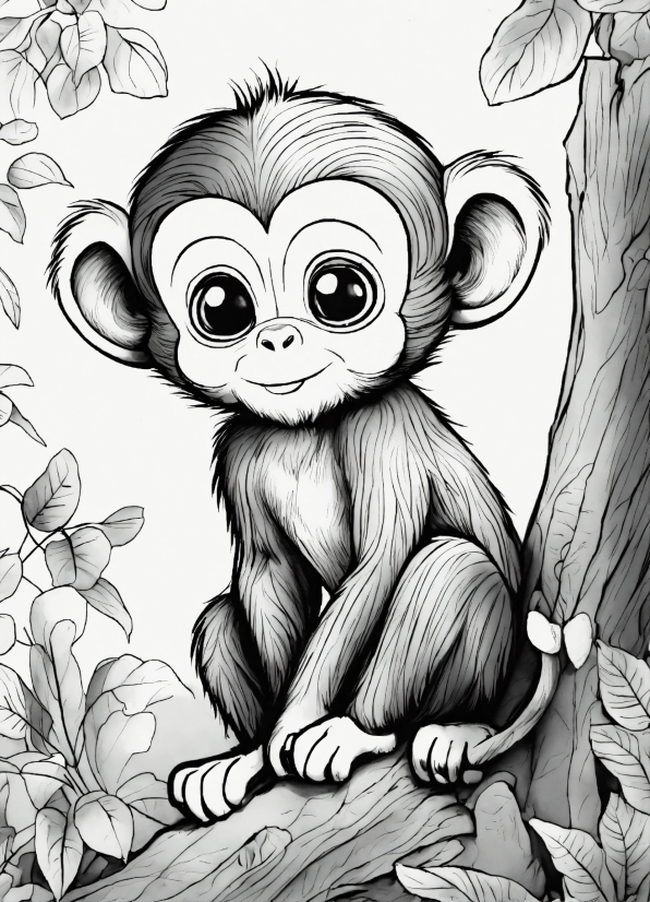 White, Cartoon, Organism, Gesture, Happy, Primate