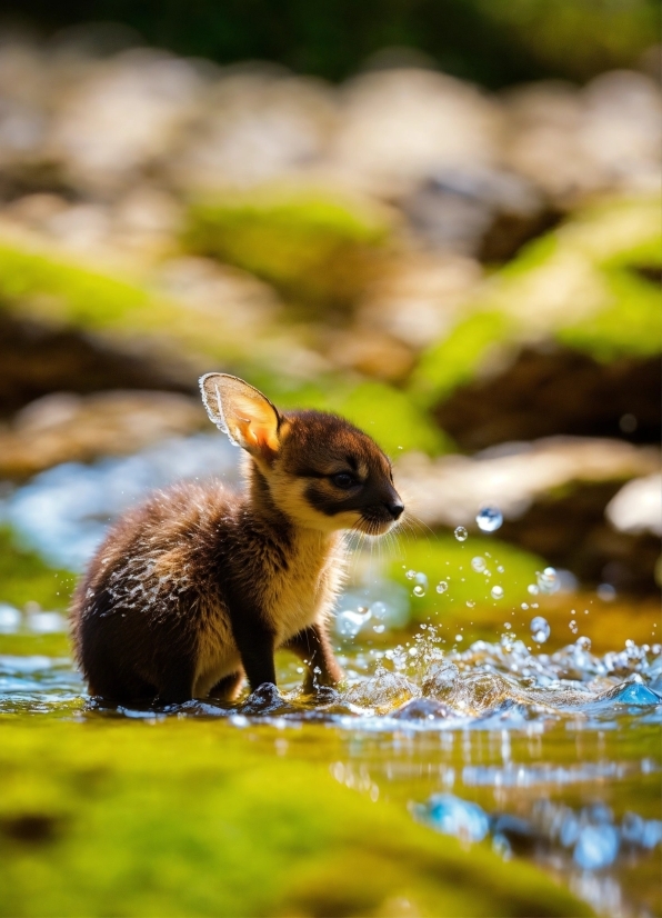 Water, Rabbit, Natural Landscape, Vegetation, Whiskers, Rodent