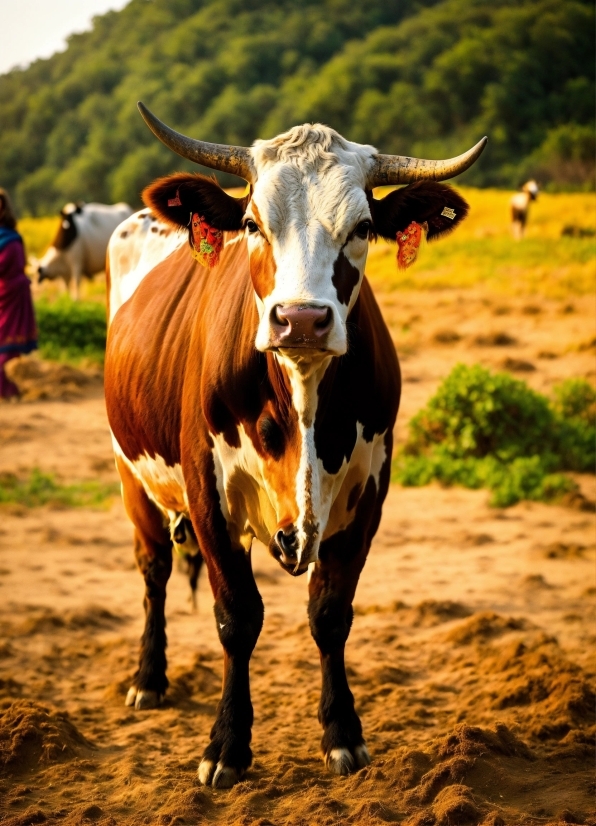 Working Animal, Terrestrial Animal, Grassland, Horn, Grass, Plain