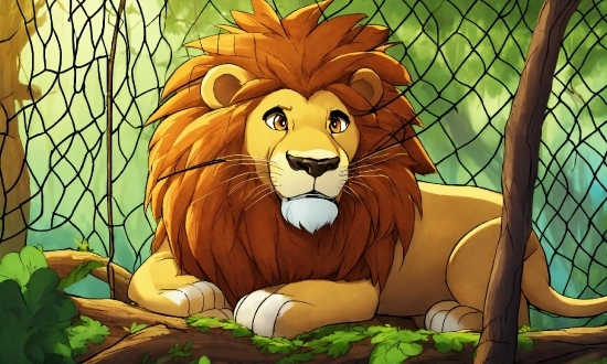 Felidae, Carnivore, Lion, Organism, Cartoon, Big Cats