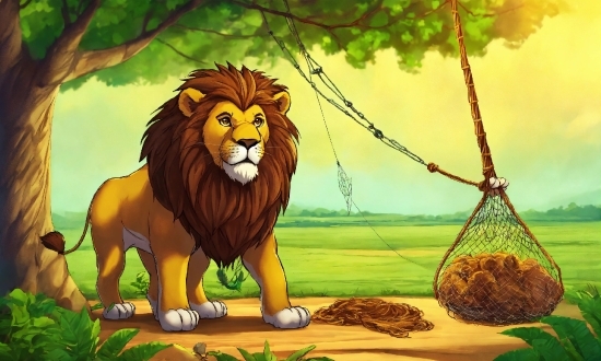 Plant, Vertebrate, Nature, Felidae, Tree, Lion