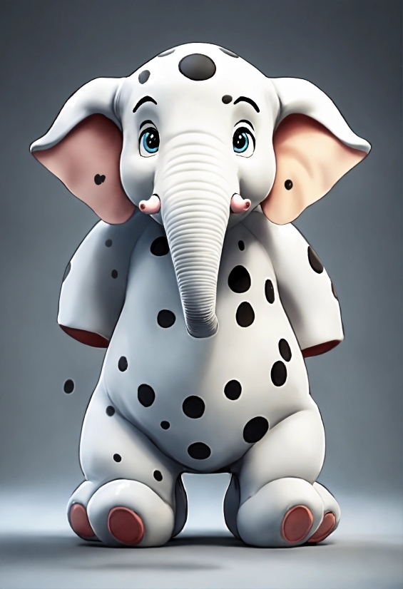 Elephant, White, Toy, Working Animal, Cartoon, Elephants And Mammoths