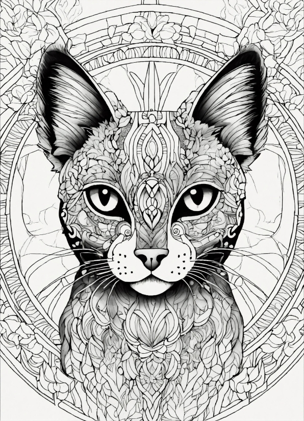 Felidae, Carnivore, Organism, Mammal, Whiskers, Art