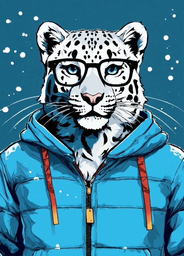 Sleeve, Felidae, Carnivore, Jacket, Art, Line