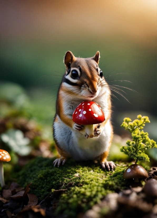 Eastern Chipmunk, Plant, Grey Squirrel, Rodent, Whiskers, Chipmunk