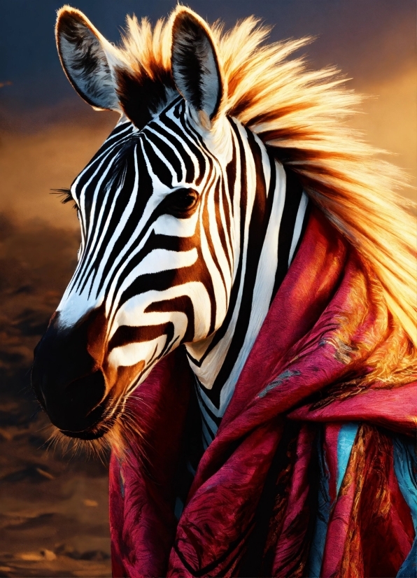 Zebra, Neck, Organism, Terrestrial Animal, Adaptation, Snout