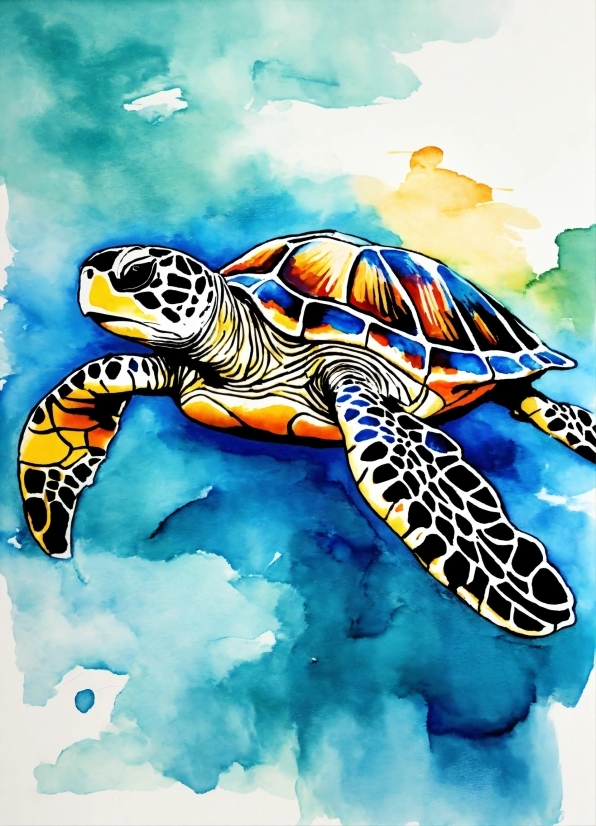 Water, Nature, Reptile, Organism, Hawksbill Sea Turtle, Turtle