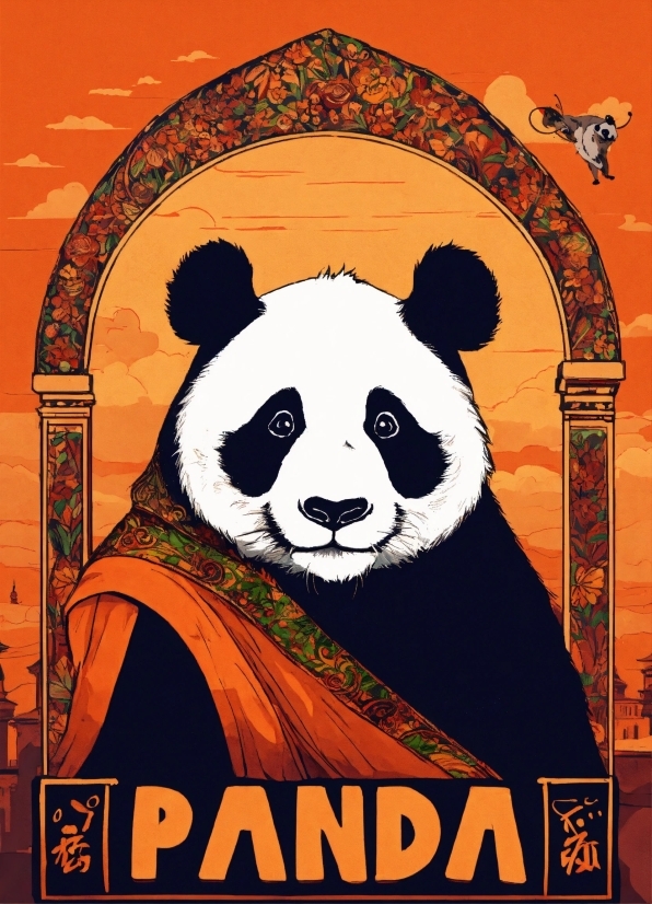 Carnivore, Panda, Font, Terrestrial Animal, Poster, Snout